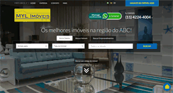 Desktop Screenshot of mylimoveis.com.br